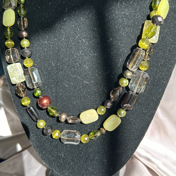 Artisan created; Gorgeous Double strand necklace - Picture 2 of 6